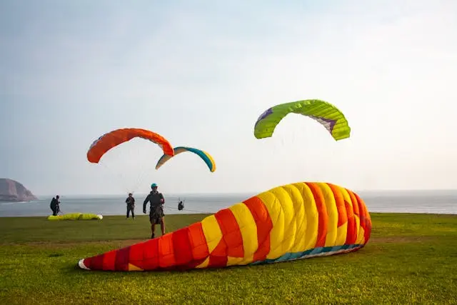 Paragliding over Lima’s Miraflores coast